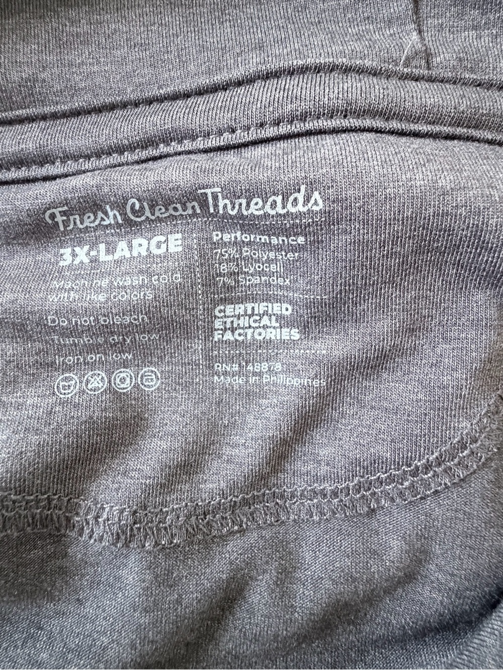 Fresh Clean Threads Dark Gray Lightweight Hooded Pullover Sweatshirt - Picture 6 of 8